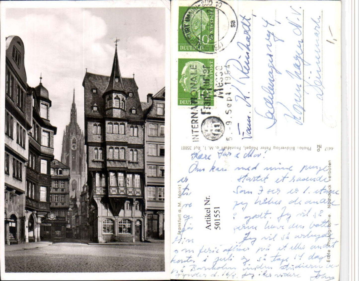 501551,Frankfurt am Main Markt Straßenansicht Domturm