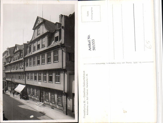 501553,Frankfurt am Main Goethes Geburtshaus