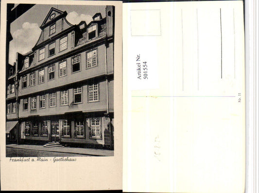 501554,Frankfurt am Main Goethehaus Gebäude