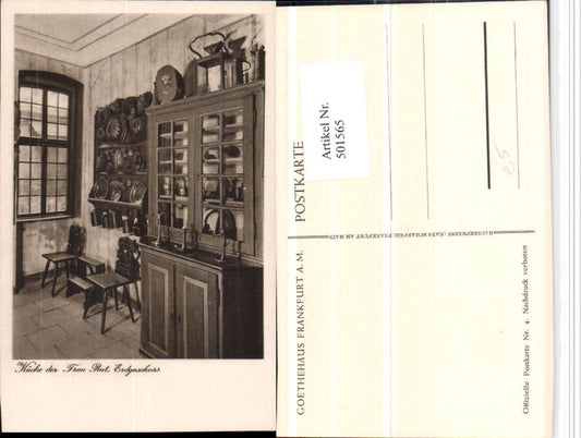 501565,Frankfurt am Main Goethehaus Küche im Erdgeschoss