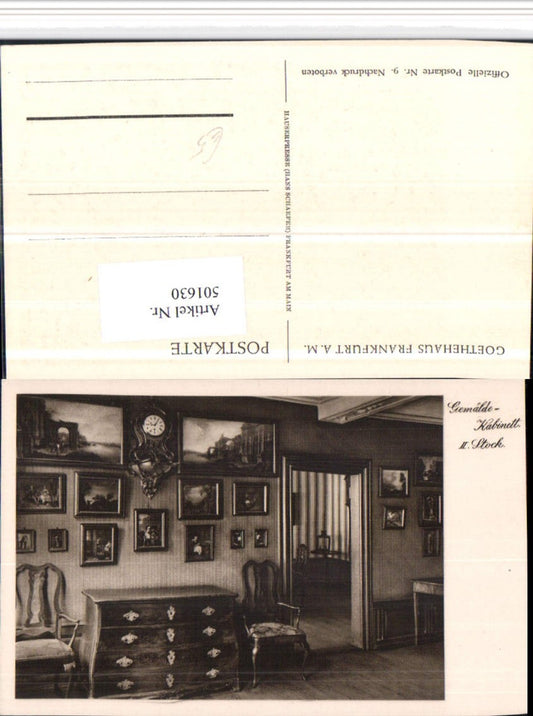 501630,Frankfurt am Main Goethehaus Gemälde-Kabinett