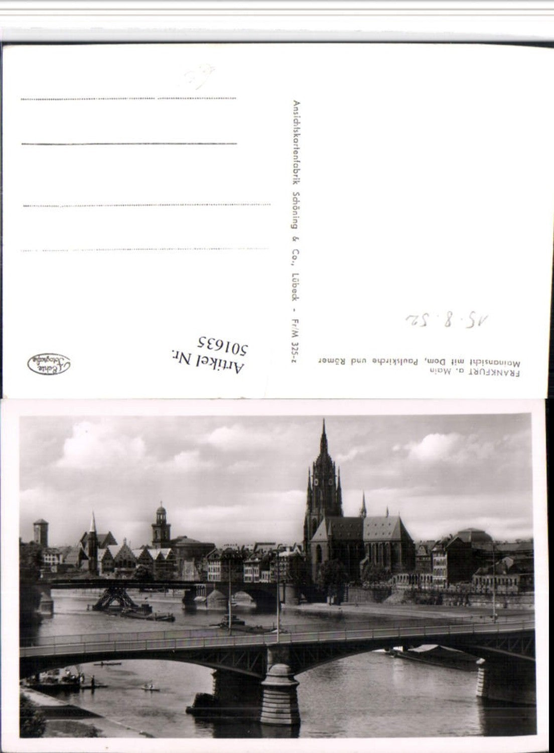 501635,Frankfurt am Main Teilansicht Dom Brücken