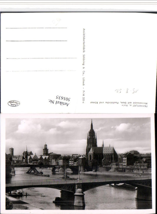 501635,Frankfurt am Main Teilansicht Dom Brücken