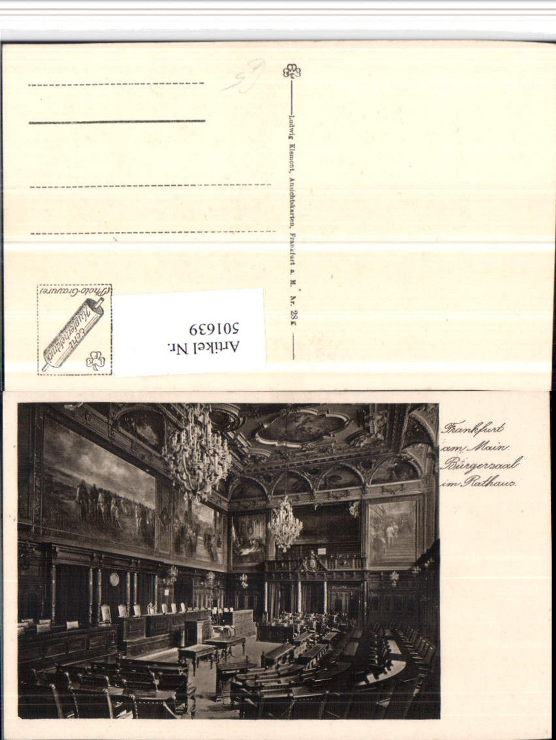 501639,Frankfurt am Main Rathaus Bürgersaal Innenansicht