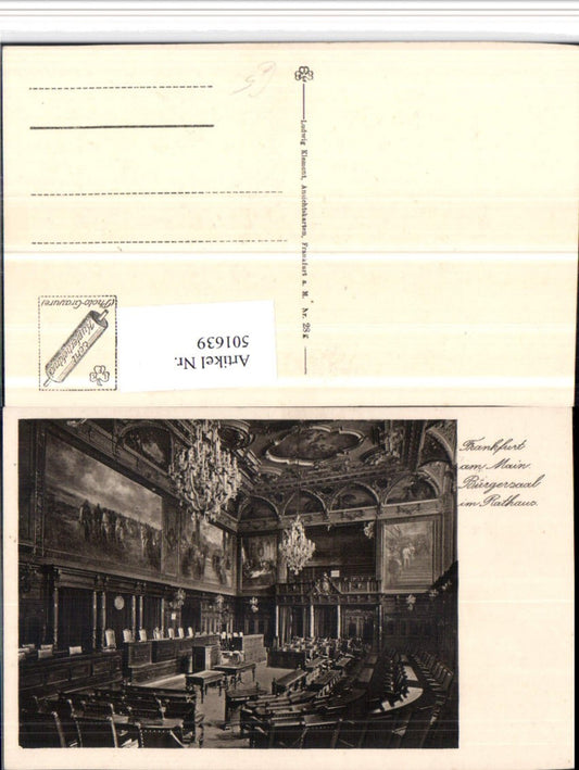 501639,Frankfurt am Main Rathaus Bürgersaal Innenansicht