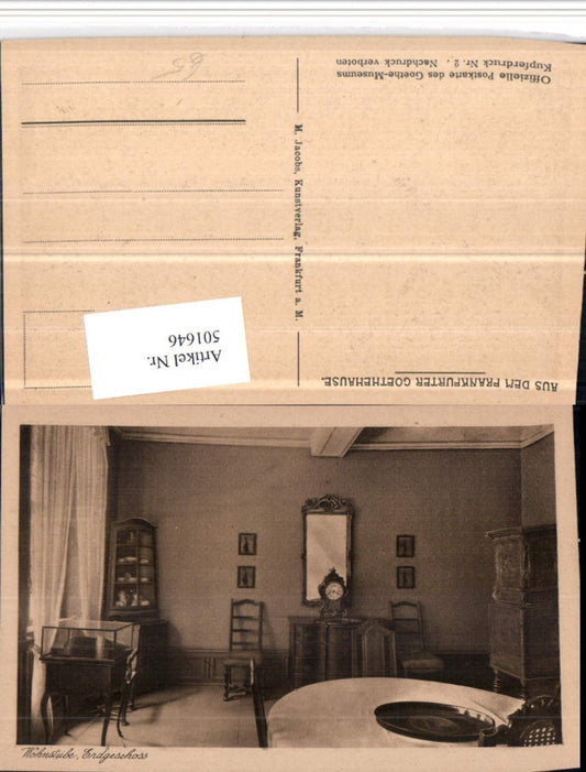 501646,Frankfurt am Main Goethehaus Wohnstube im Erdgeschoss