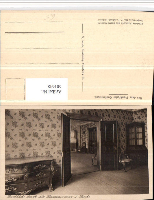 501648,Frankfurt am Main Goethehaus Durchblick durch die Staatszimmer