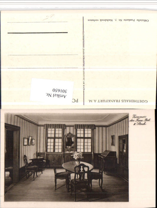 501650,Frankfurt am Main Goethehaus Zimmer der Frau Rat