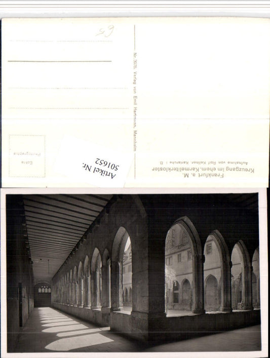 501652,Frankfurt am Main Karmeliterkloster Kreuzgang Arkaden