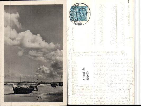 501663,Fischerboote am Ostseestrand b. Ahlbeck pub VEB