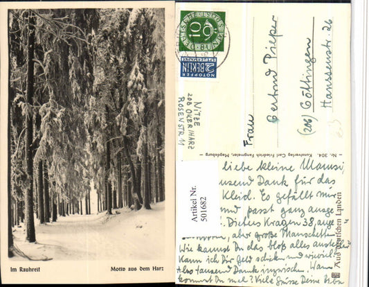 501682,Harz b. Oker Motiv Rauhreif Wald Winterbild