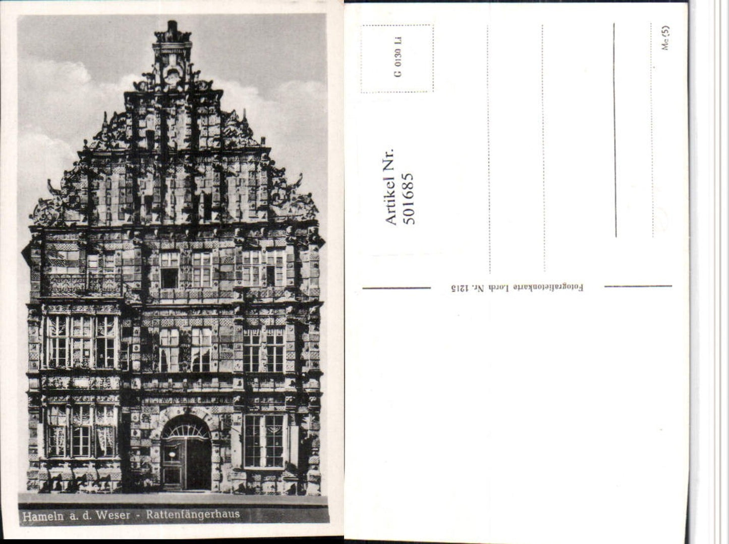 501685,Hameln an d. Weser Rattenfängerhaus Gebäude