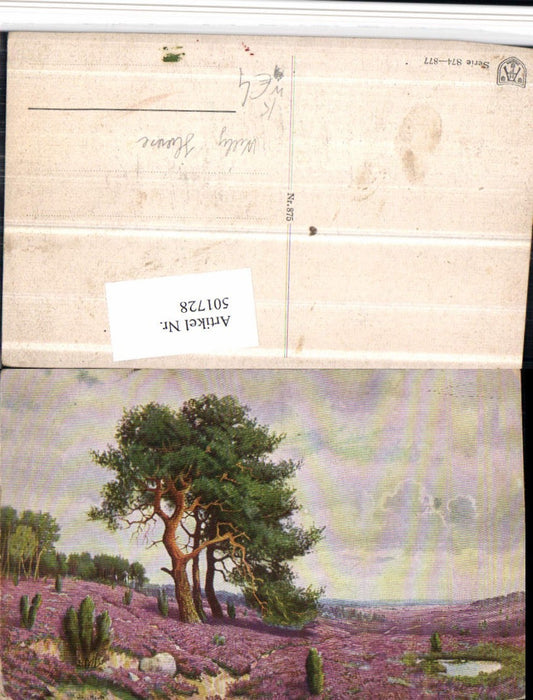 501728,Künstler AK Willy Haase Lüneburger Heide b. Schnevedingen