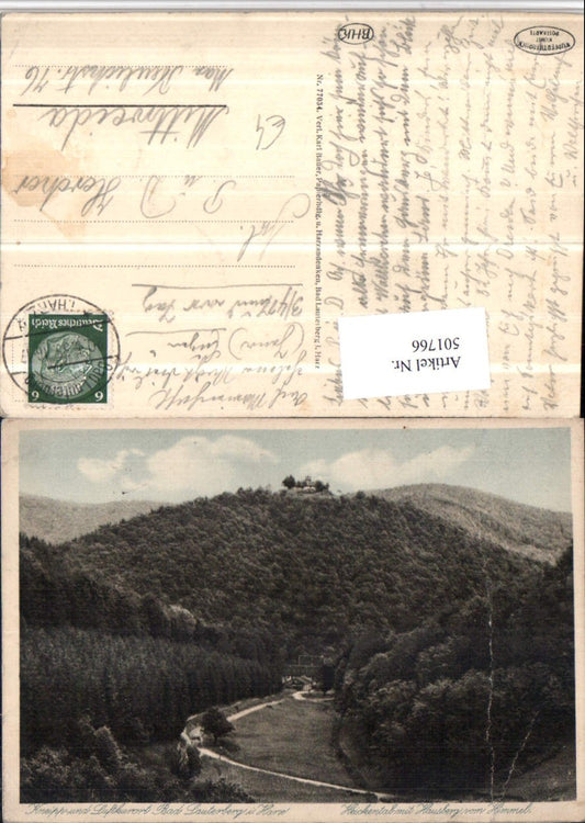 501766,Bad Lauterberg im Harz Heickental m. Hausberg vom Himmel