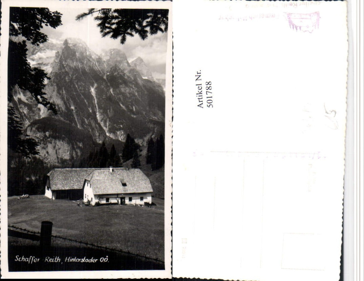 501788,Foto AK Hinterstoder Schaffer Reith Bergkulisse pub Foto Hackl