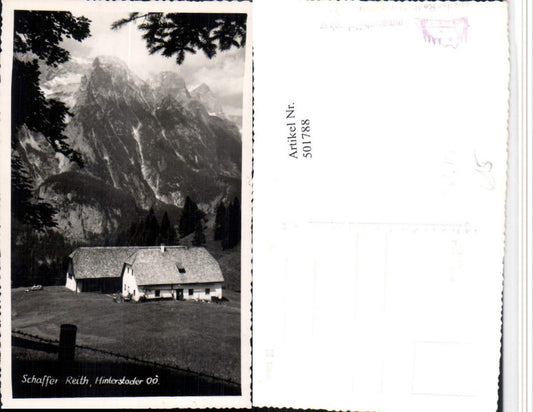 501788,Foto AK Hinterstoder Schaffer Reith Bergkulisse pub Foto Hackl