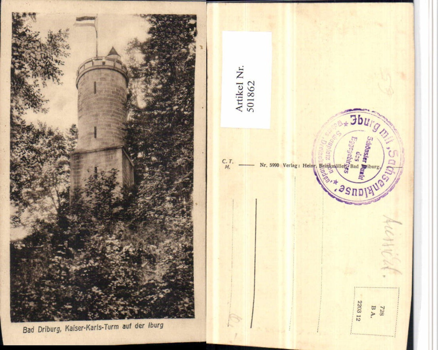 501862,Bad Driburg Kaiser-Karls-Turm auf der Iburg