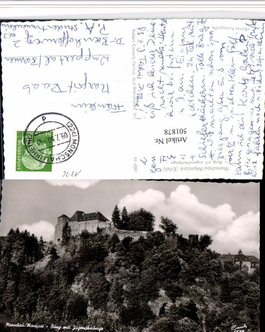501878,Monschau Montjoie in d. Eifel Burg m. Jugendherberge