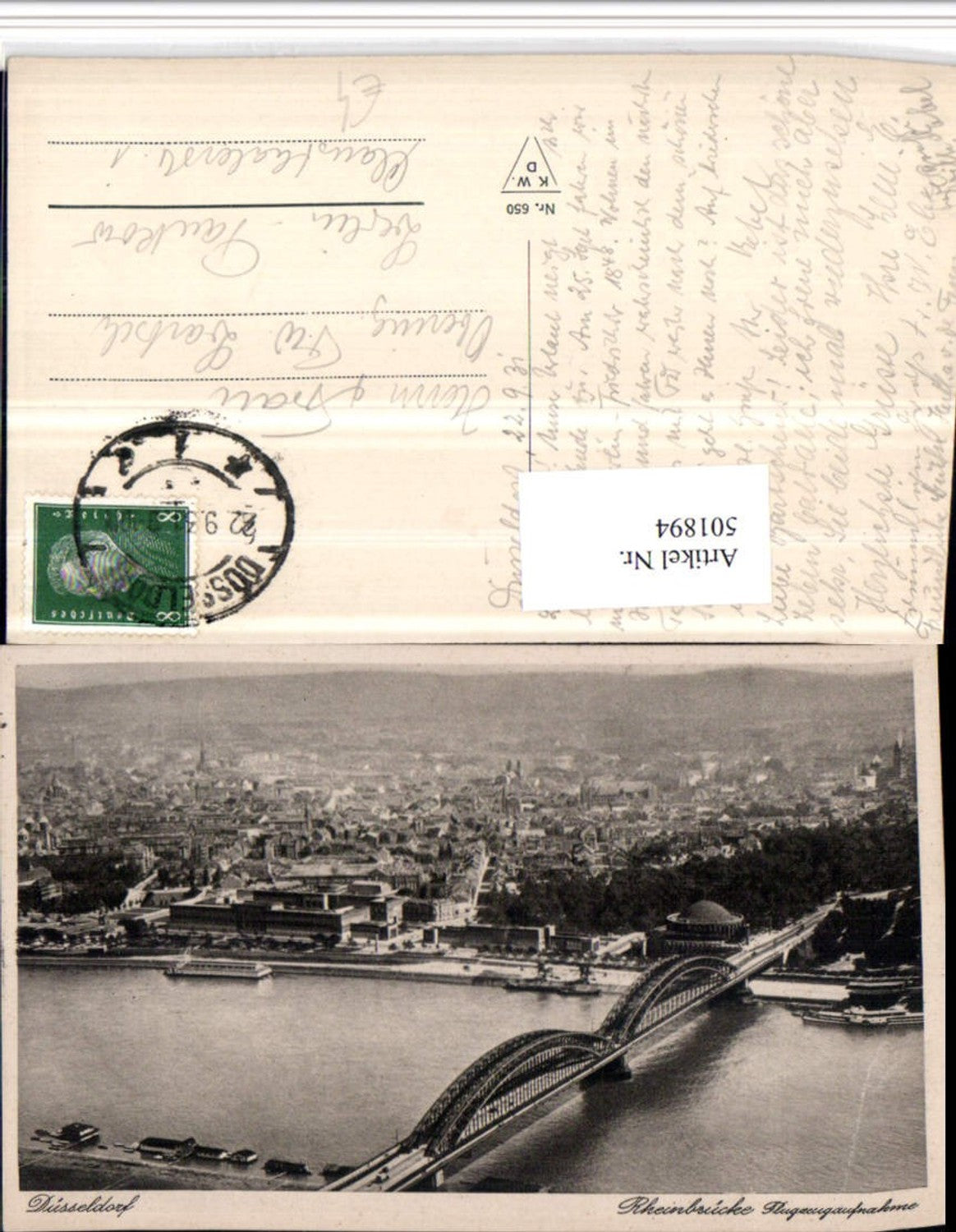 501894,Düsseldorf Totale Rheinbrücke Brücke Fliegeraufnahme