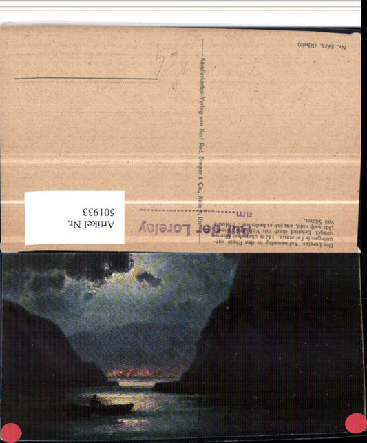 501933,Künstler AK Loreley Felsen b. St. Goarshausen