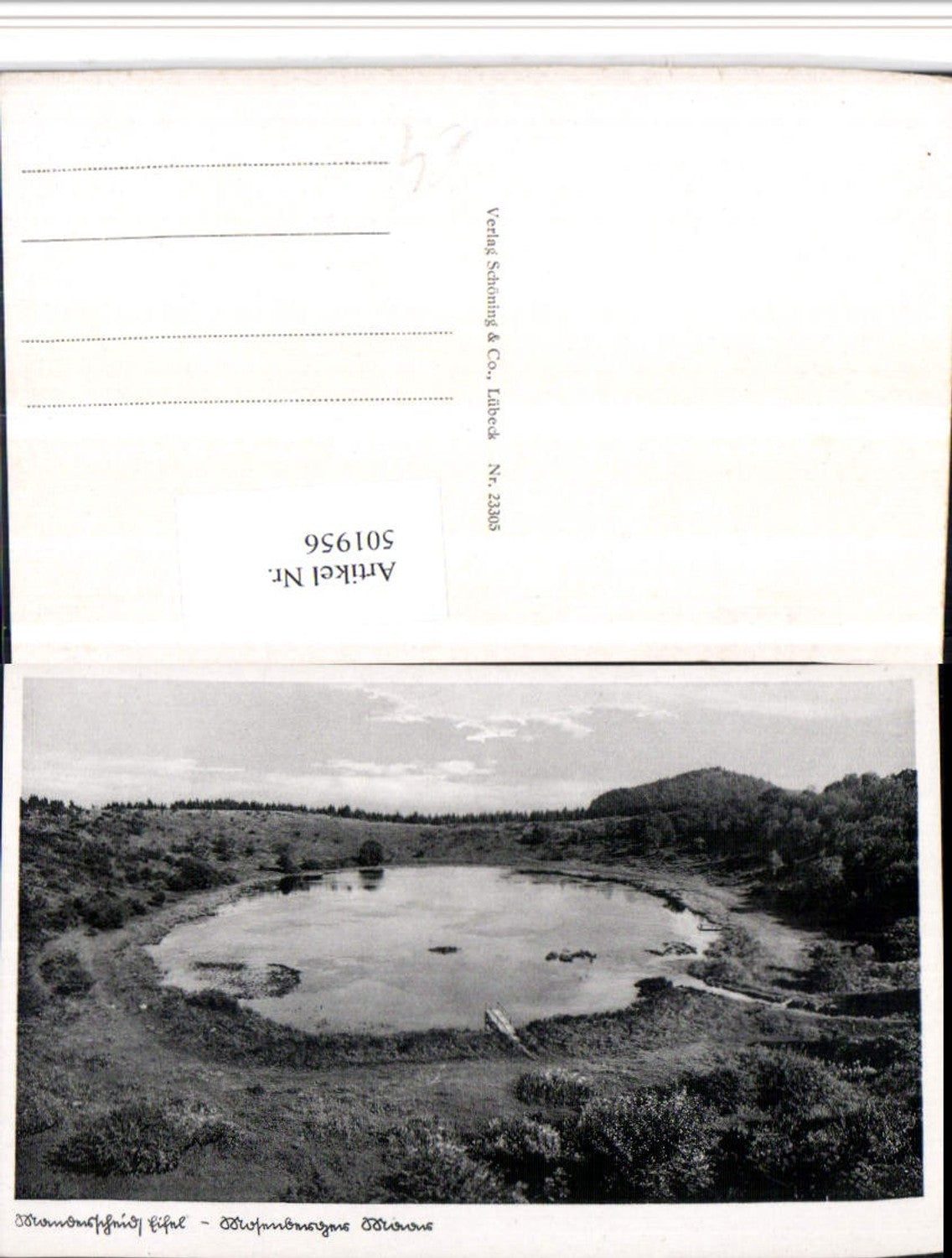 501956,Manderscheid in d. Eifel Mosenberger Maar Landschaft