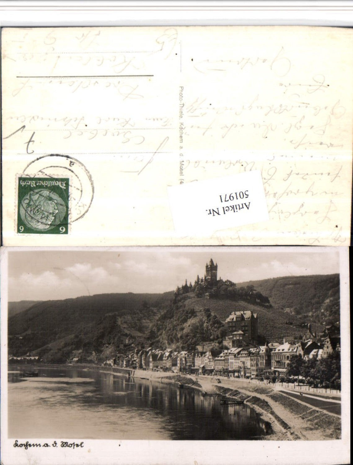 501971,Cochem an d. Mosel Totale m. Burg