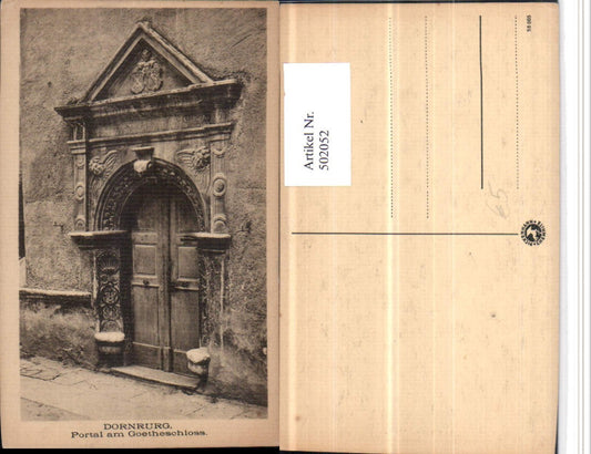 502052, Dornburg Portal at Goethe Castle