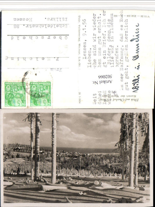 502066,Oberhof Teilansicht Winterlandschaft