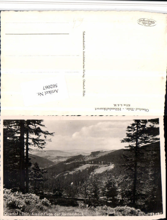 502067,Oberhof Aussicht von d. Jordansbank