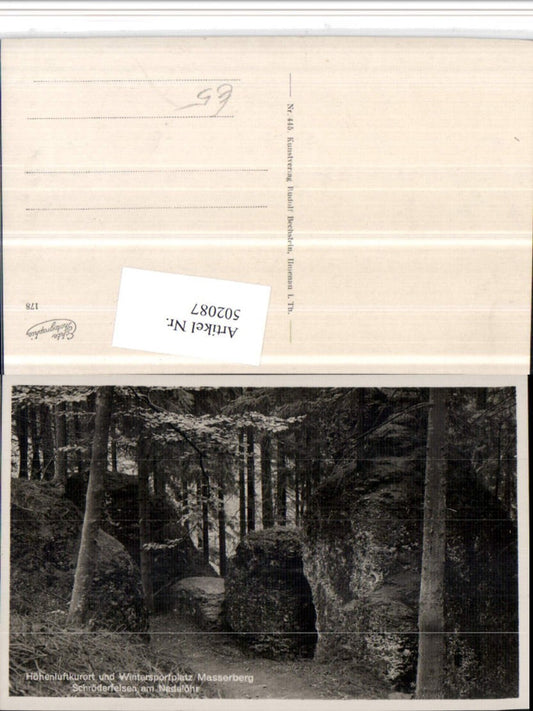 502087,Masserberg Schröderfelsen Felsen am Nadelöhr