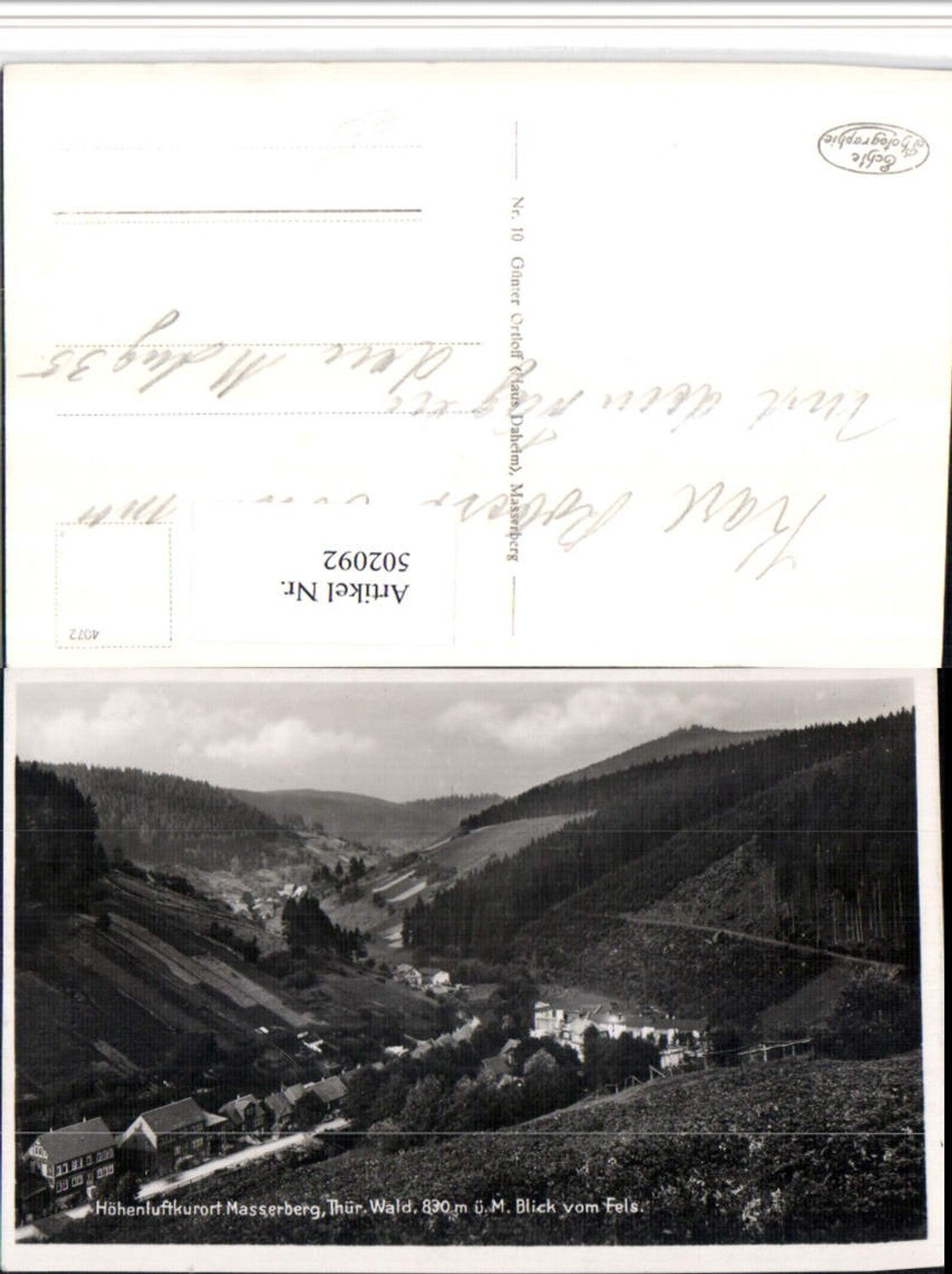 502092,Masserberg Teilansicht vom Fels