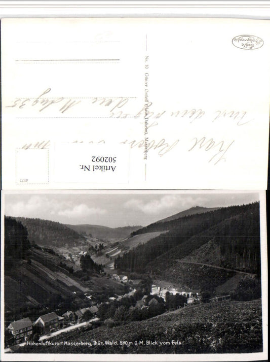 502092,Masserberg Teilansicht vom Fels