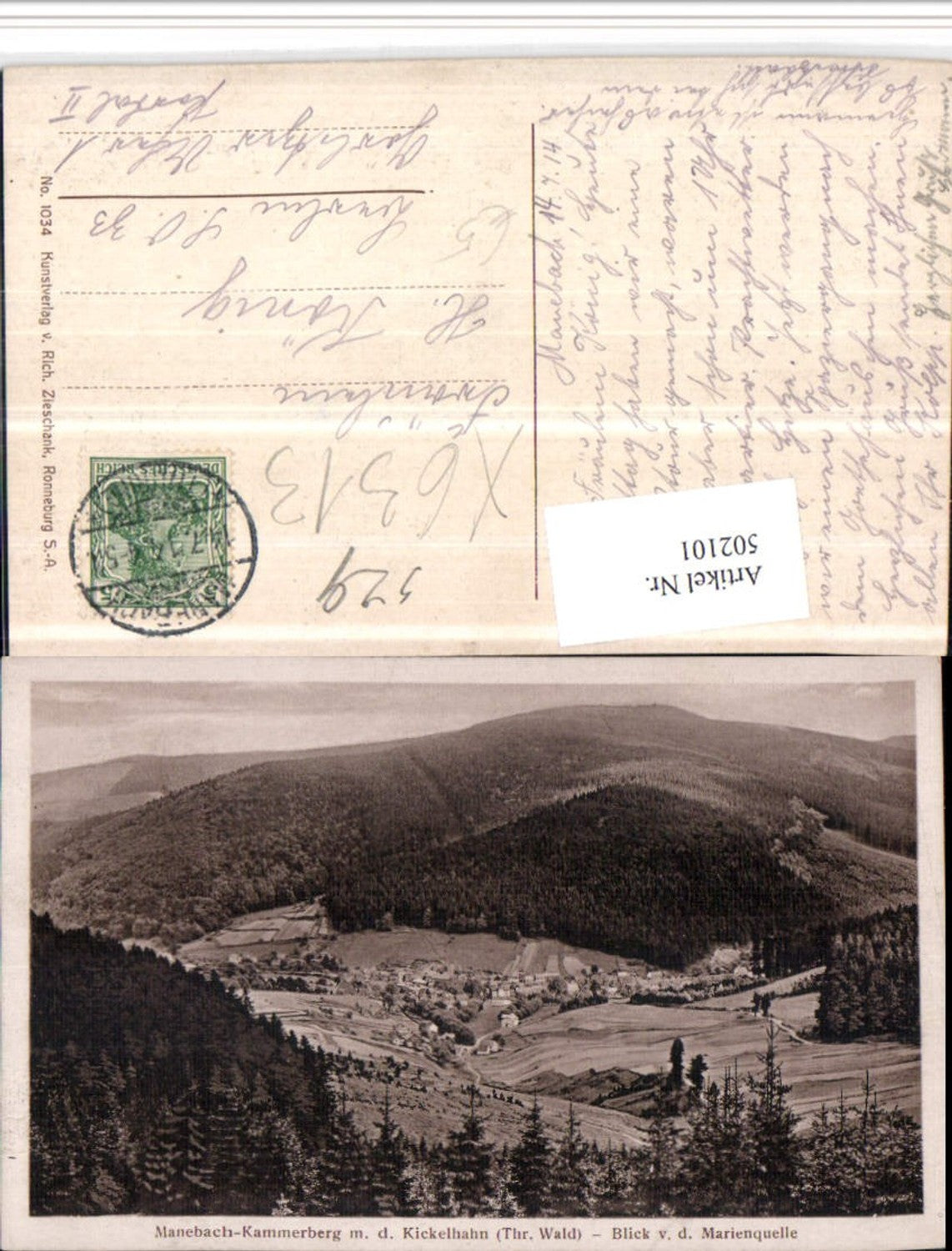 502101,Manebach-Kammerberg near Ilmenau Total with Kickelhahn