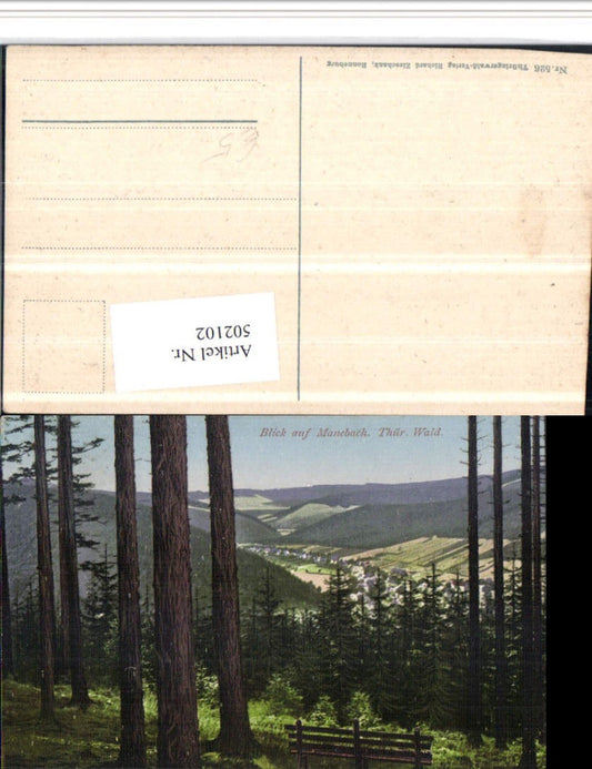 502102, View of Manebach near Ilmenau, partial view