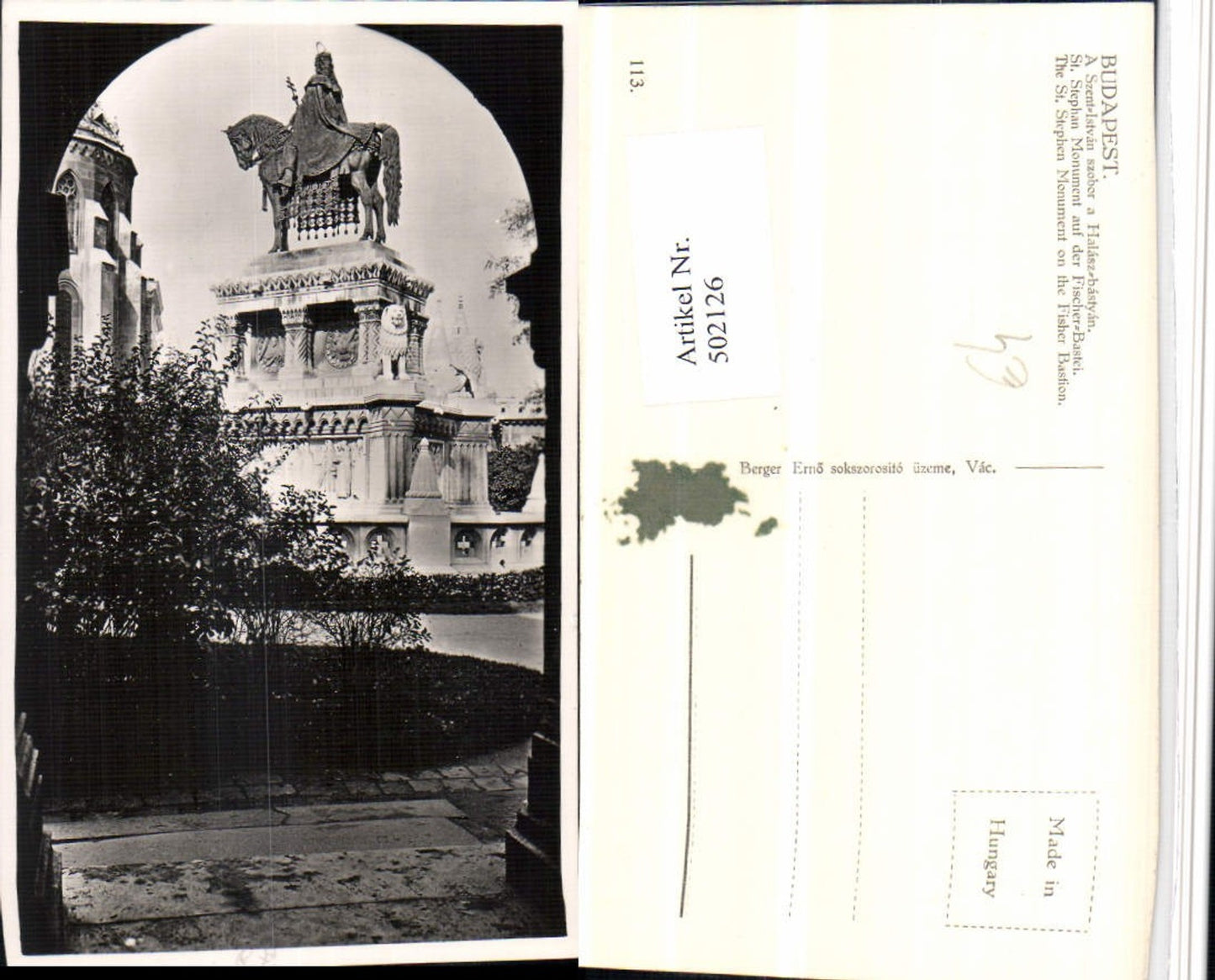 Alte Ansichtskarte – Old Postcard