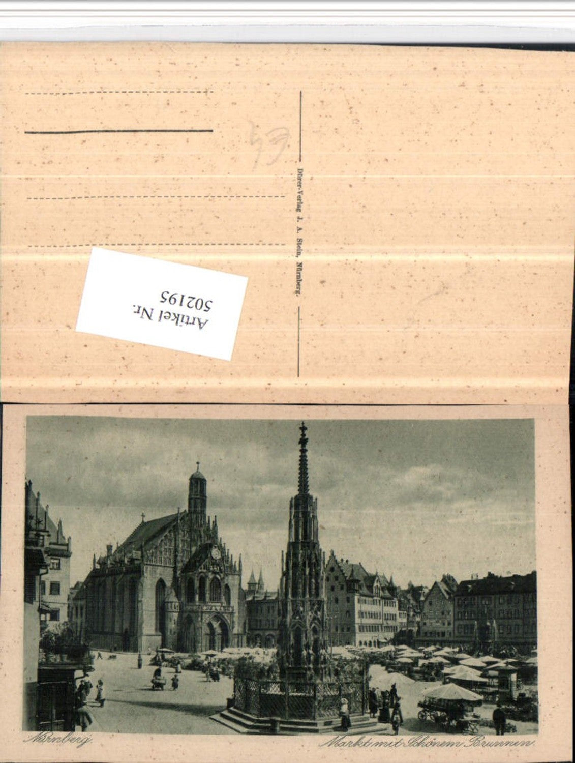 502195,Nürnberg Markt m. Schönem Brunnen Kirche