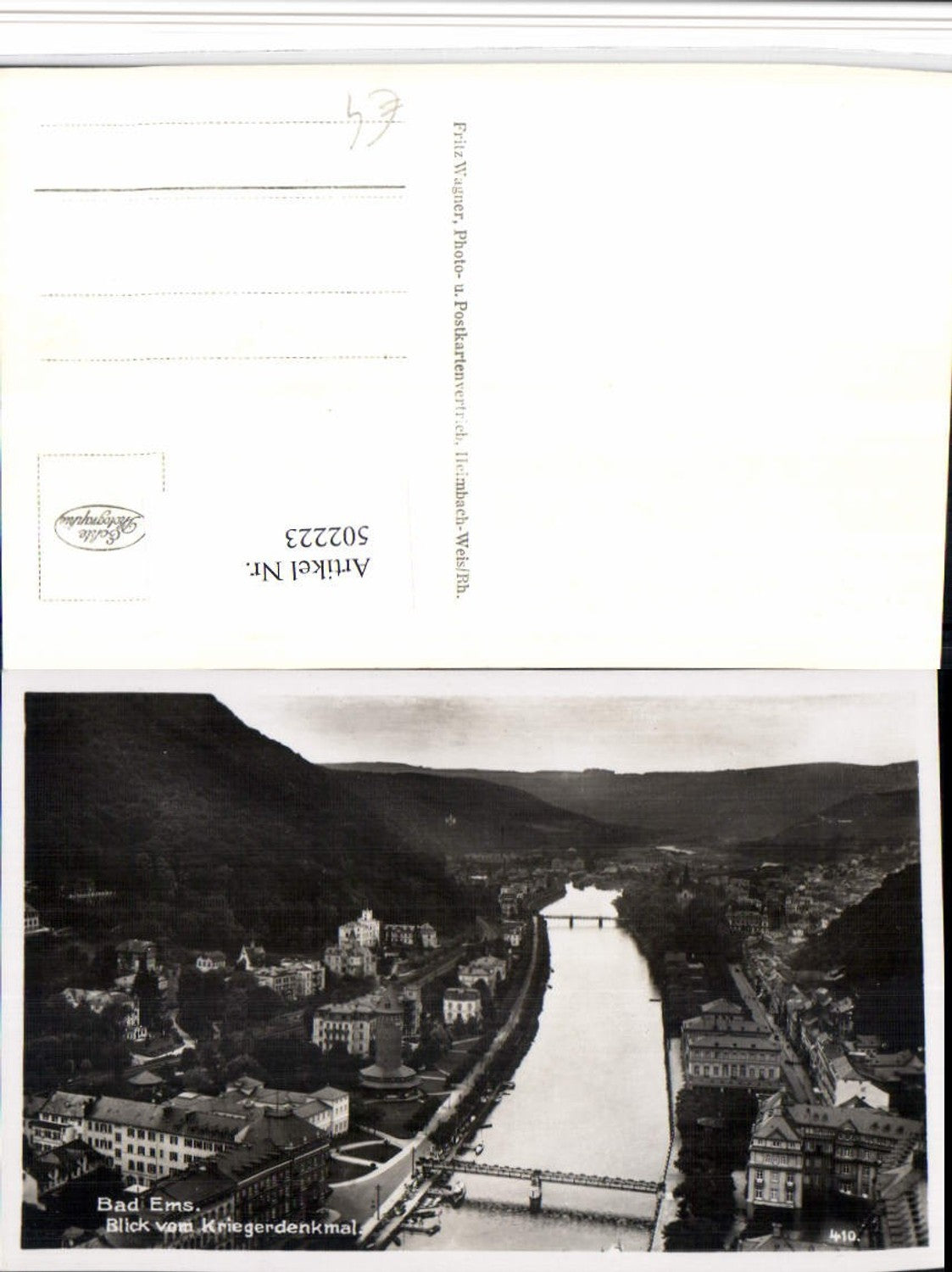 502223,Bad Ems Teilansicht vom Kriegerdenkmal