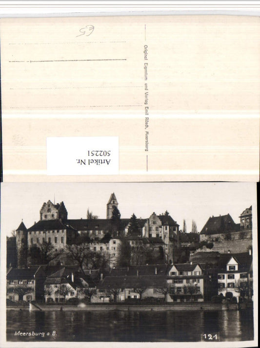 502251,Meersburg am Bodensee Teilansicht m. Schloss Burg