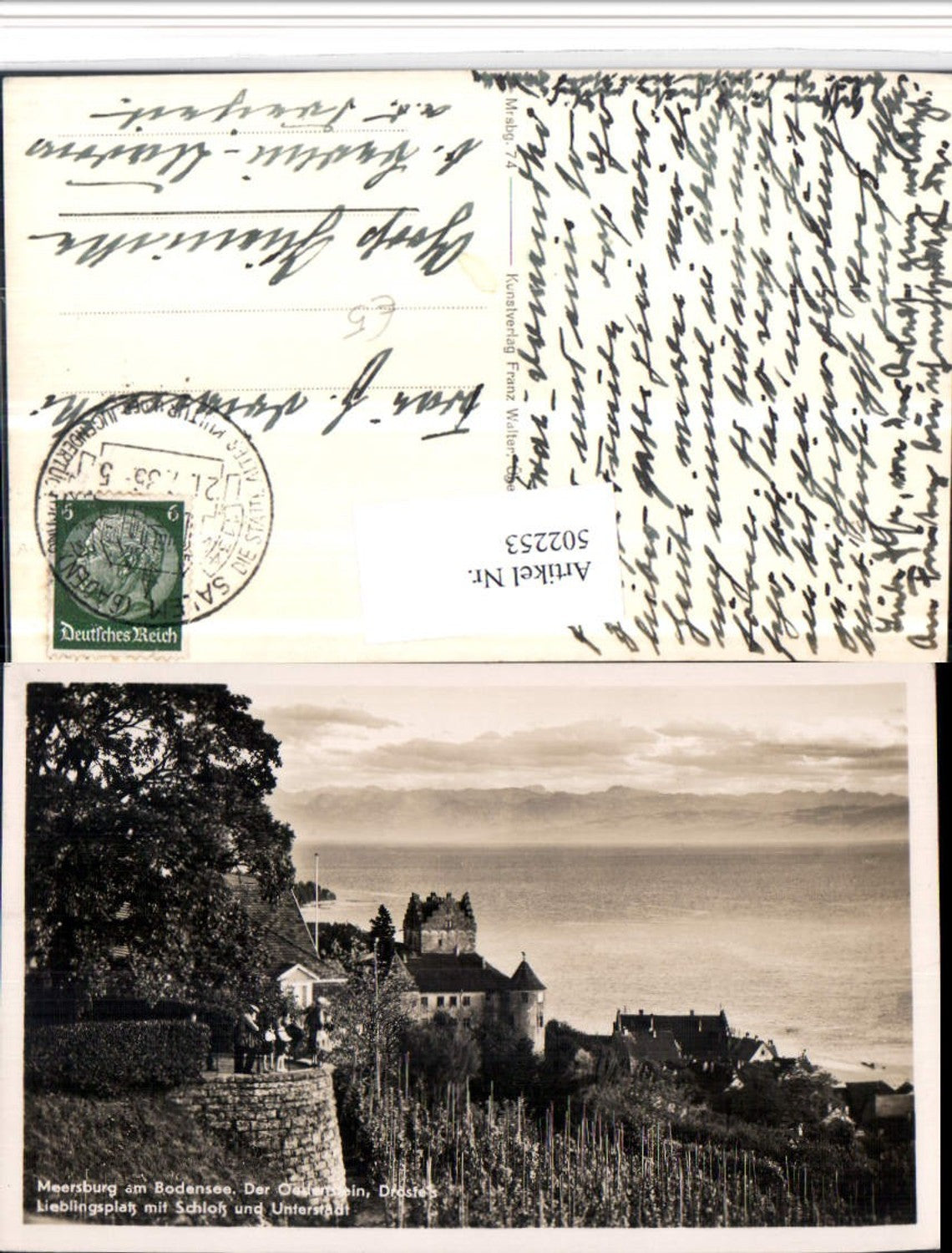 502253,Meersburg am Bodensee Oedenstein m. Schloss u. Unterstadt