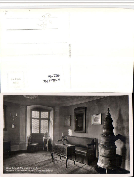 502256,Meersburg am Bodensee Schloss Annette Drostes Arbeitszimmer Ofen