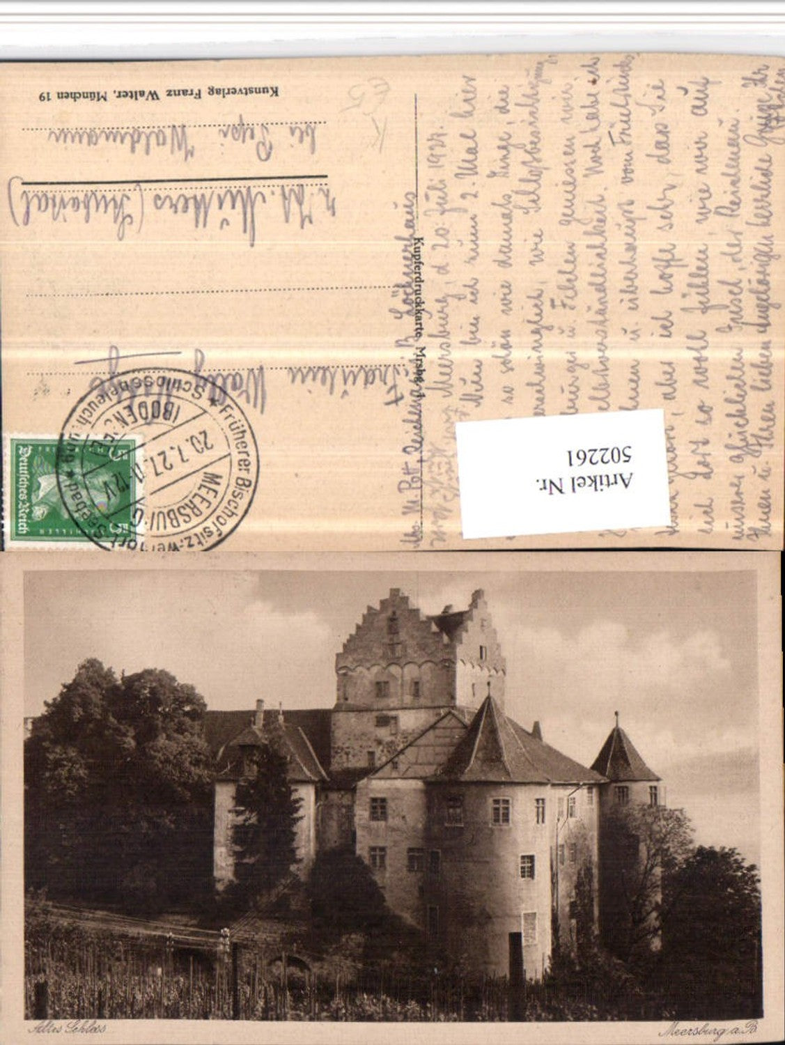 502261,Künstler AK Meersburg am Bodensee Altes Schloss