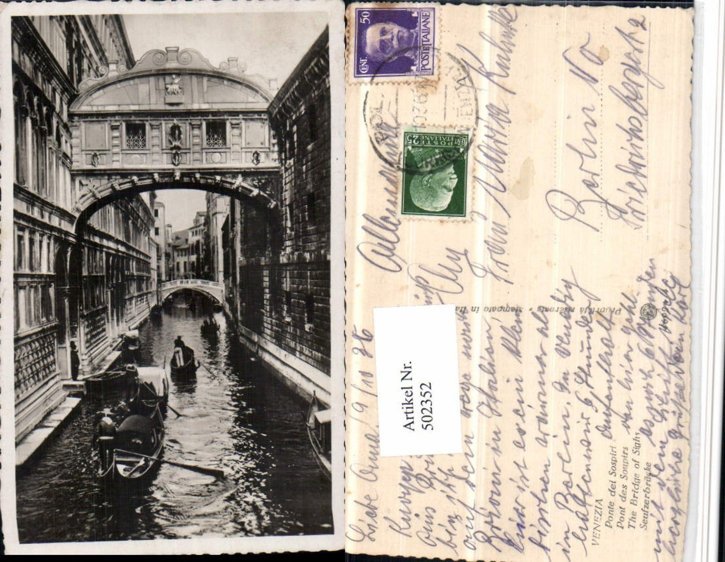 Alte Ansichtskarte – Old Postcard