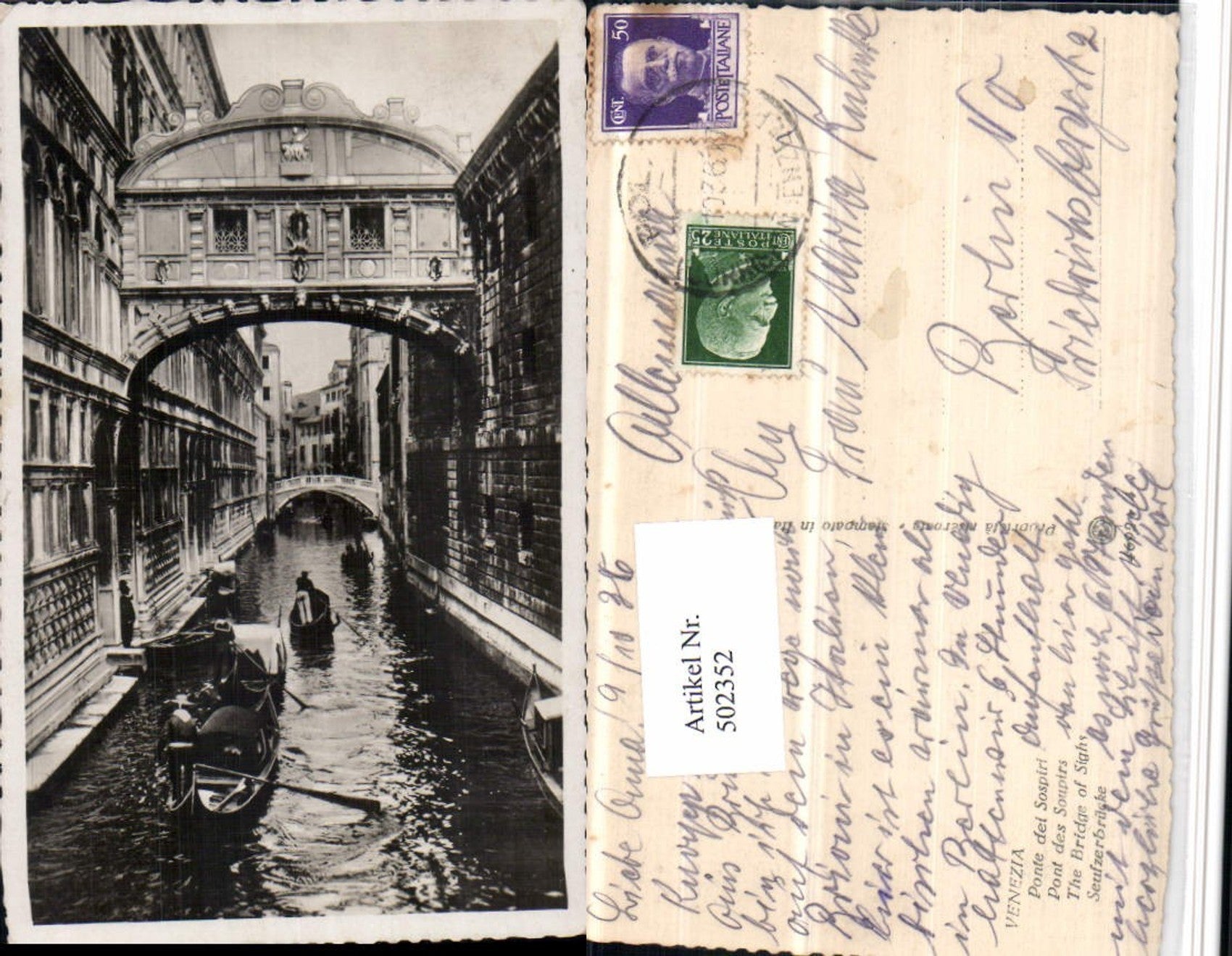Alte Ansichtskarte – Old Postcard