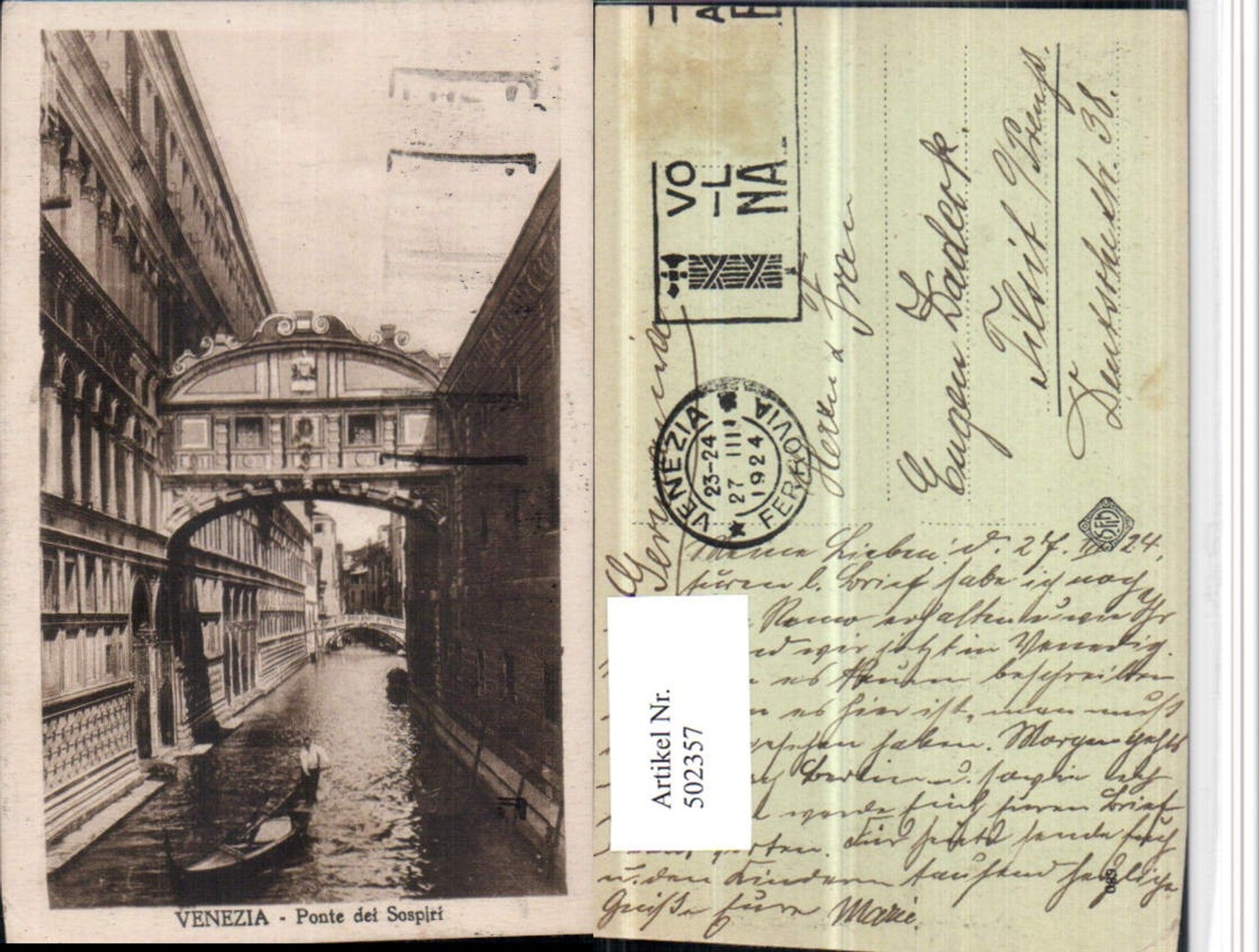 Alte Ansichtskarte – Old Postcard