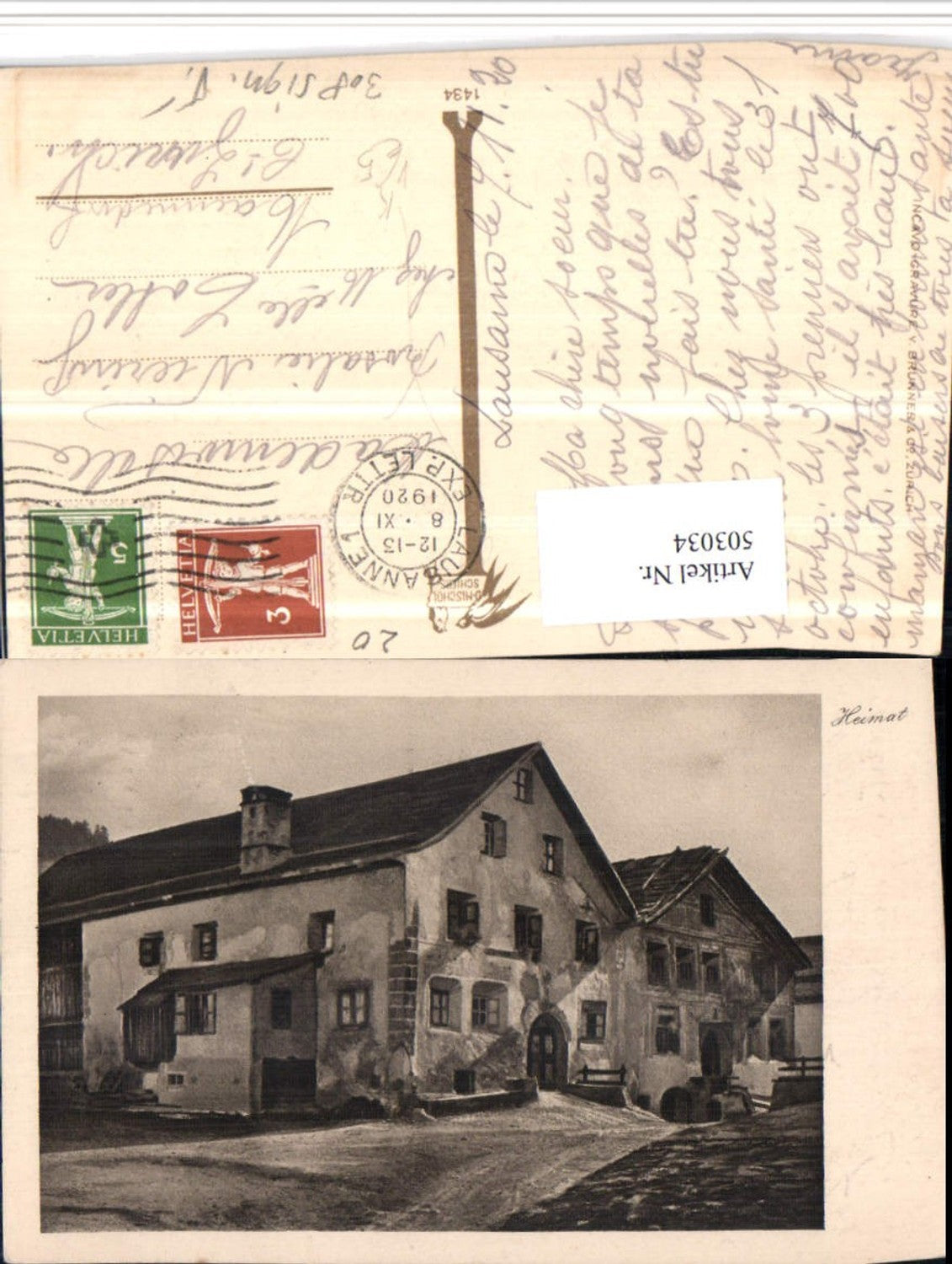 503034,Fotokunst D. Mischol Schiers 1434 Heimat Haus pub Brunner & Co