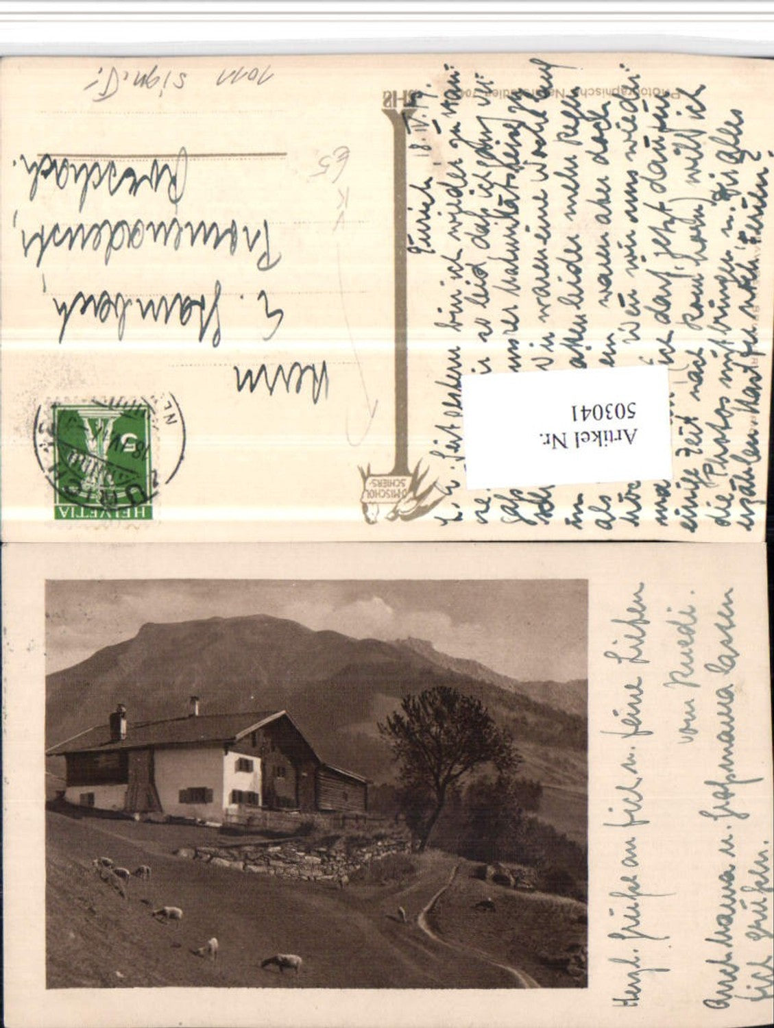 503041,Fotokunst D. Mischol Schiers 704 Berghaus Bergkulisse pub Brunner Co