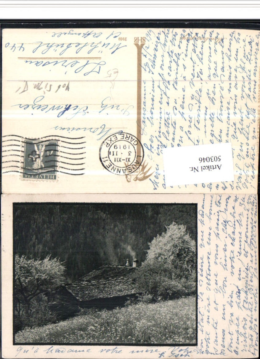 503046,Fotokunst D. Mischol Schiers 2169 Haus Landschaft pub Brunner & Co