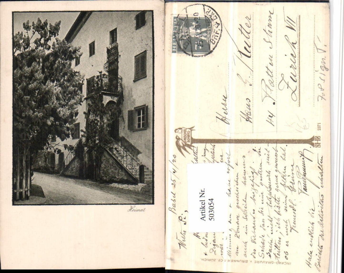 503054,Fotokunst D. Mischol Schiers 2371 Haus pub Brunner & Co
