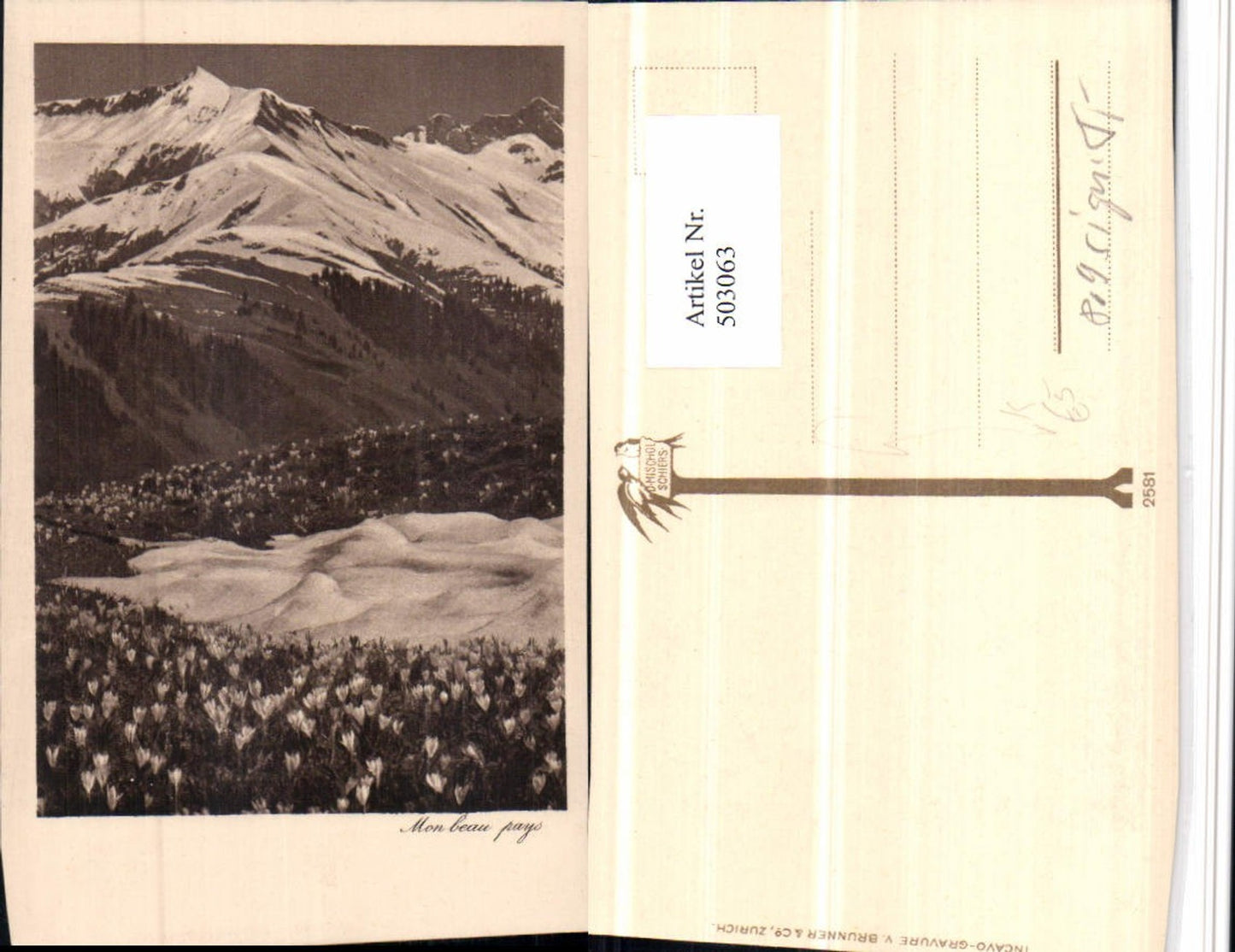 503063,Fotokunst D. Mischol Schiers 2581 Bergkulisse pub Brunner & Co