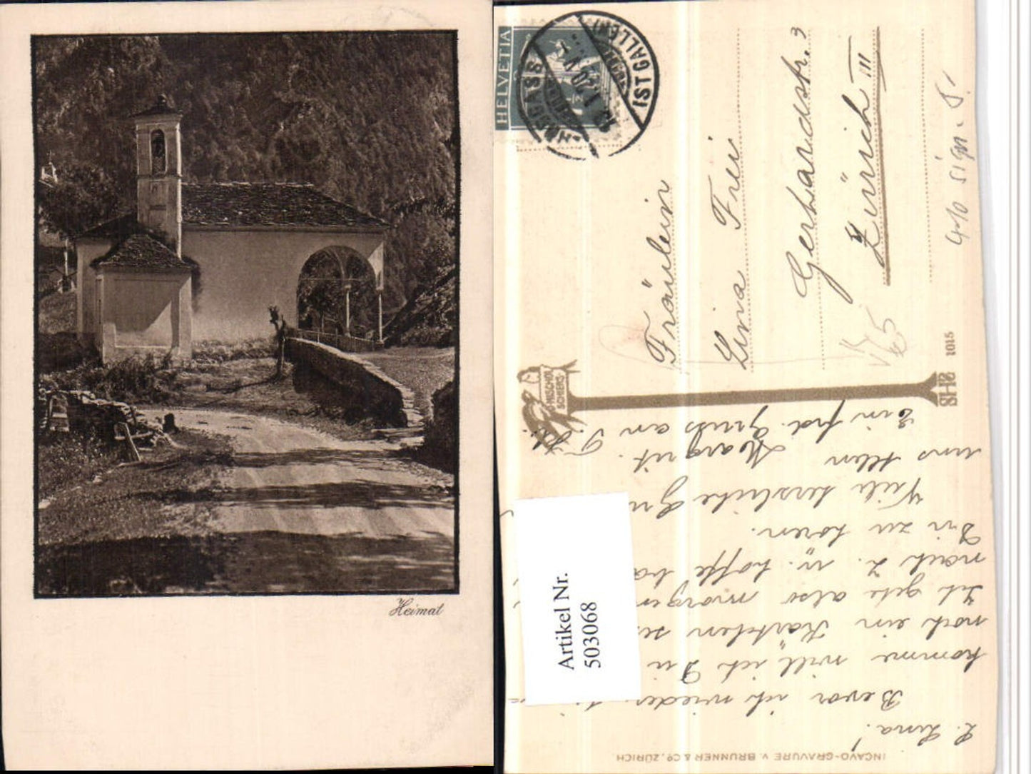 503068,Fotokunst D. Mischol Schiers 1015 Kirche pub Brunner & Co